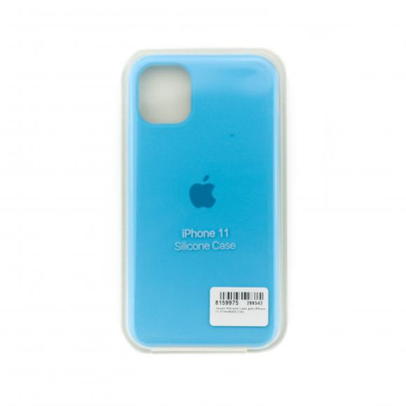 Чехол Silicone Case для iPhone 11 (Голубой) (16)